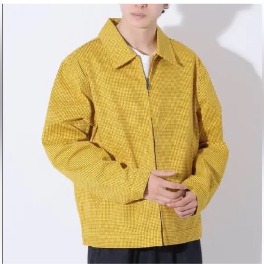 GOLF WANG Yellow Checkered Jacket